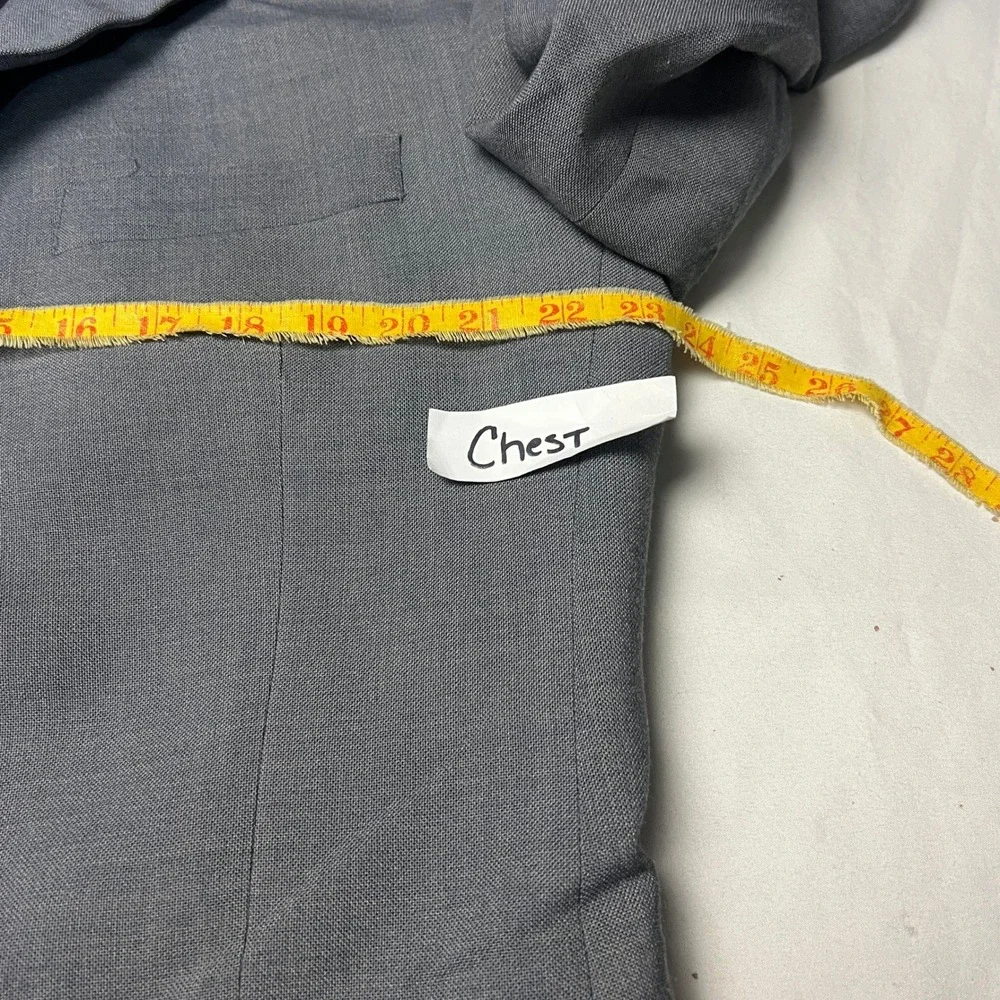 Vtg Nicklaus Dillard's Mens Gray Two Button Blazer Sport Coat Size 42 Regular‎